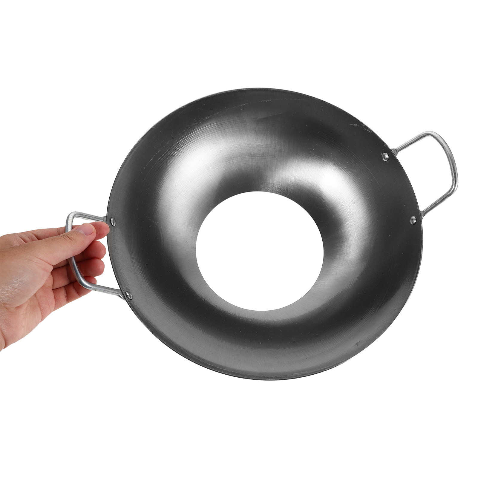 Camping Cooking Wok - Suporte de Ferro para Wok Antiderrapante