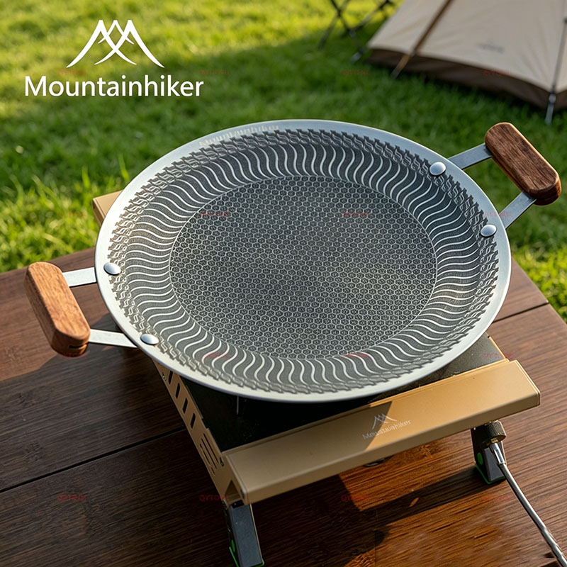 Camping Cooking Appliances - Panela de Churrasco Antiaderente em Aço