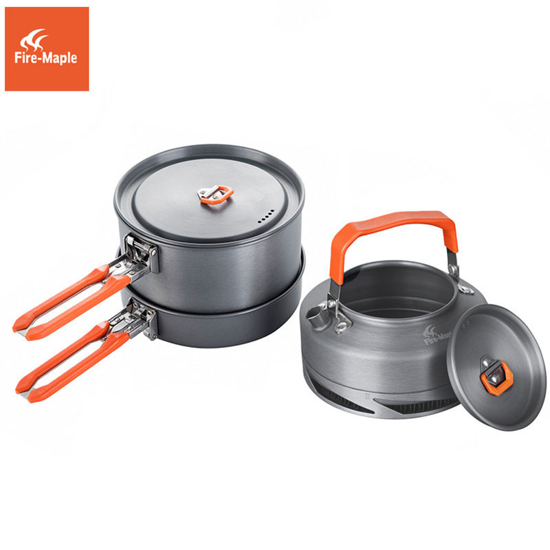 Camping Cooking Pan Set - Fire Maple-Camping Panelas, Utensílios, Pratos, Acampamento