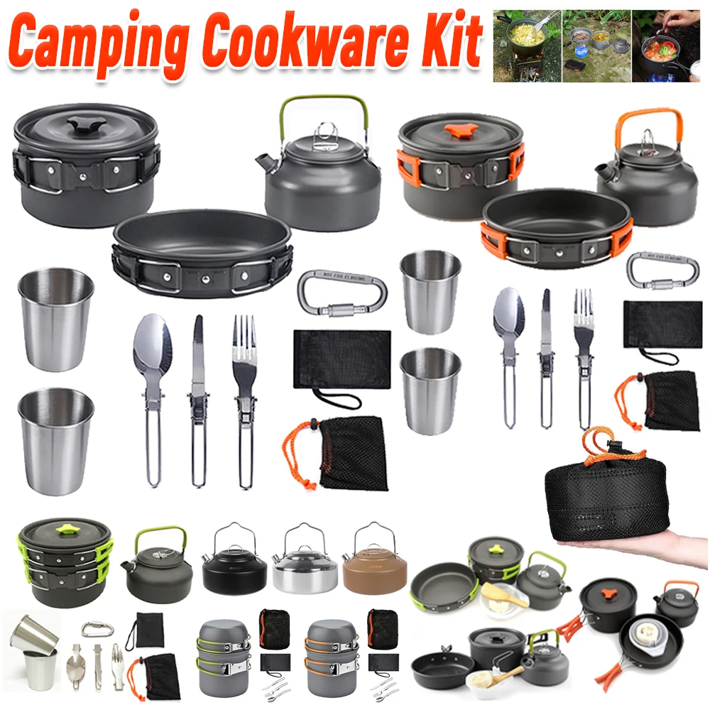 Camping Cooking Bowl - Kit de Utensílios de Cozinha para