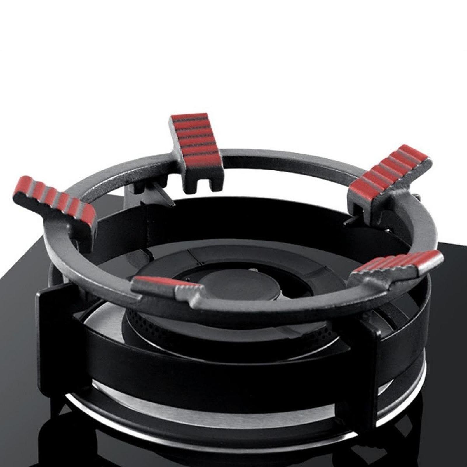 Camping Cooking Wok - Ferro fundido wok suporte anel pote