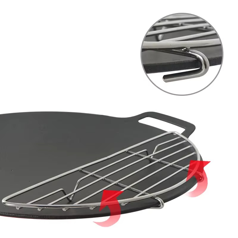 Grelha de Aço Inoxidável para  - Camping Cooking Wok avaliação e preço
