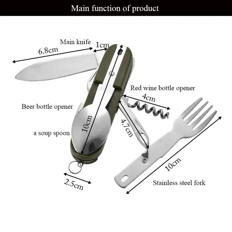 Conjunto de Talheres de Campin - Camping Cooking Knife Set avaliação e preço