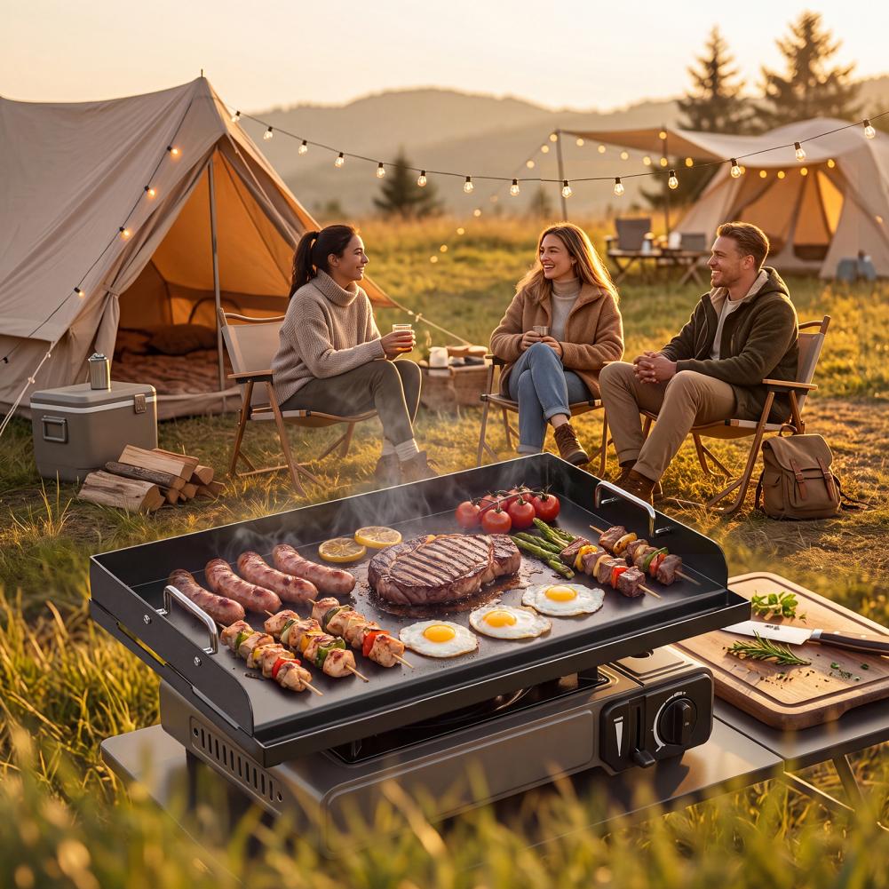 Chapa de Ferro Fundido Antiade - Camping Cooking Appliances avaliação e preço