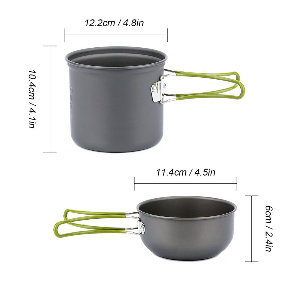 Conjunto de panelas ultraleve  - Camping Cooking Pan Set avaliação e preço