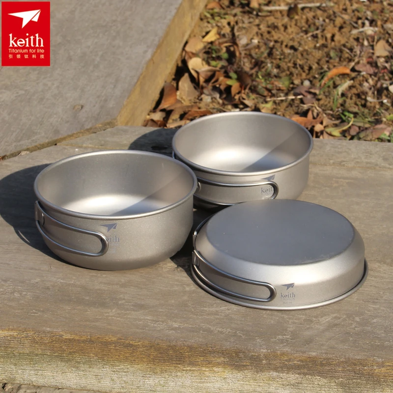 Keith-Titanium Cookware Set co - Camping Cooking Bowl avaliação e preço