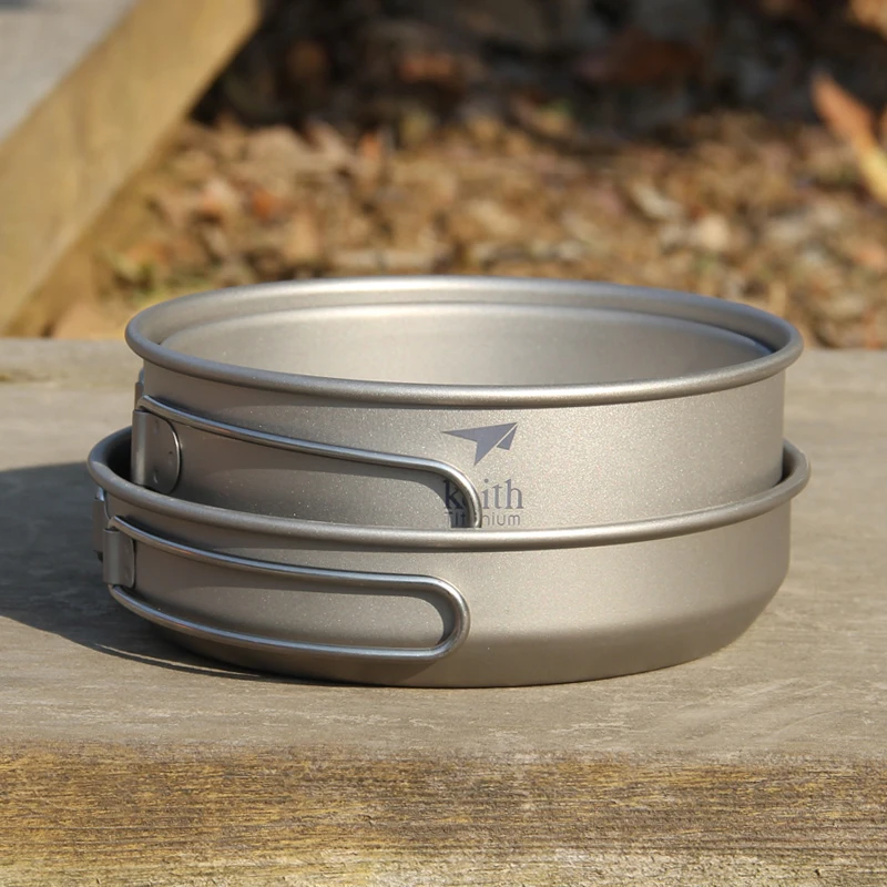 Keith-Titanium Cookware Set co - Camping Cooking Bowl avaliação e preço