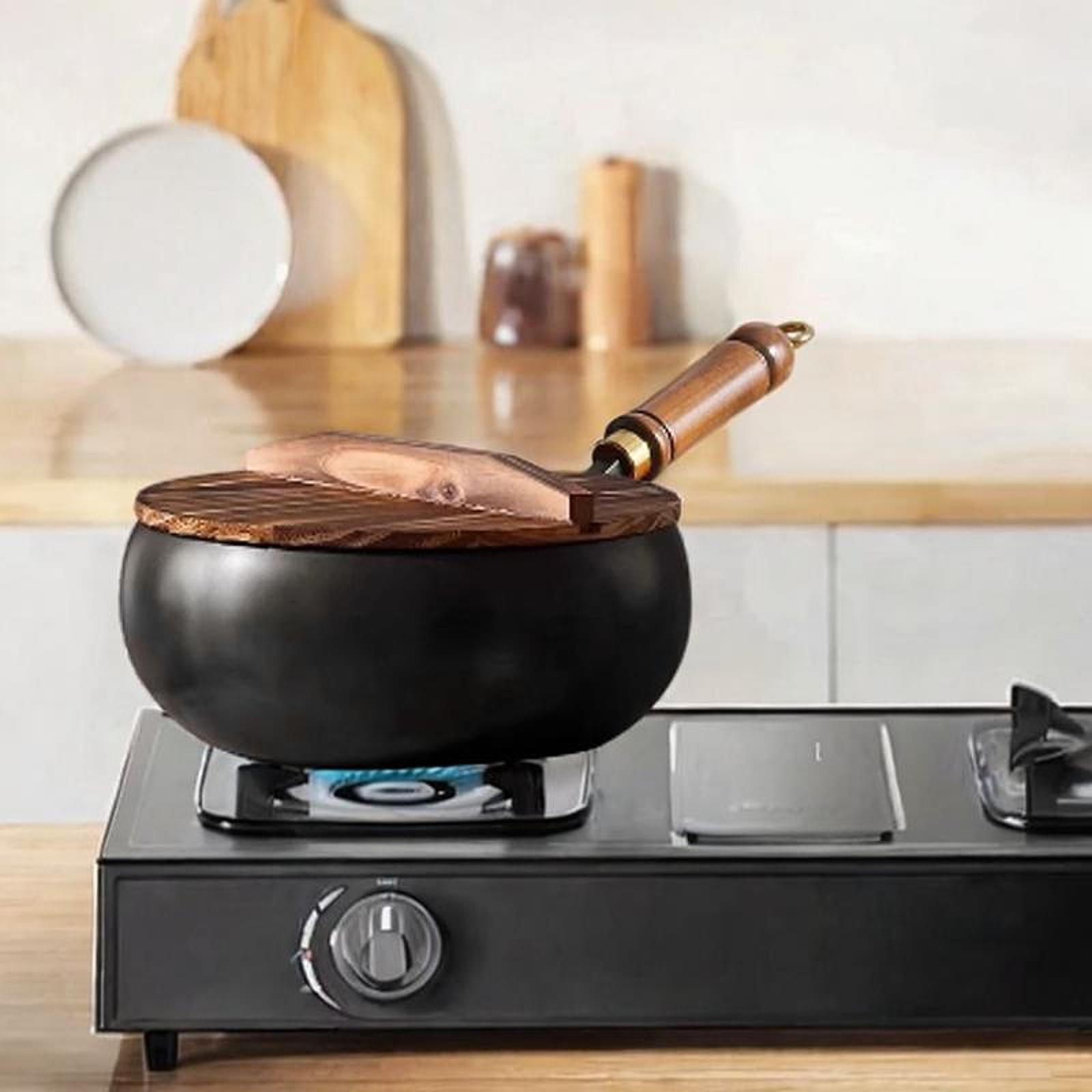 Wok chinês não revestido, tamp - Camping Cooking Wok avaliação e preço