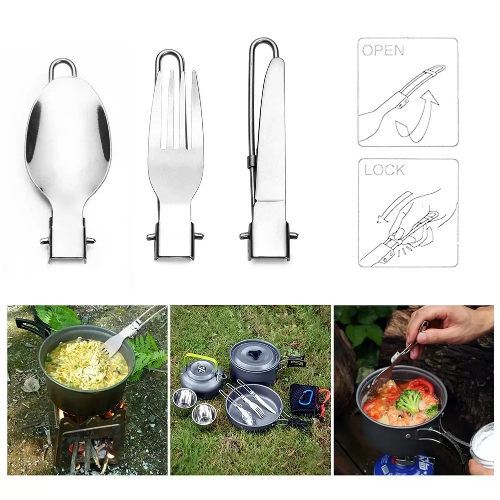 1 conjunto de acampamento ao a - Camping Cooking Knife Set avaliação e preço