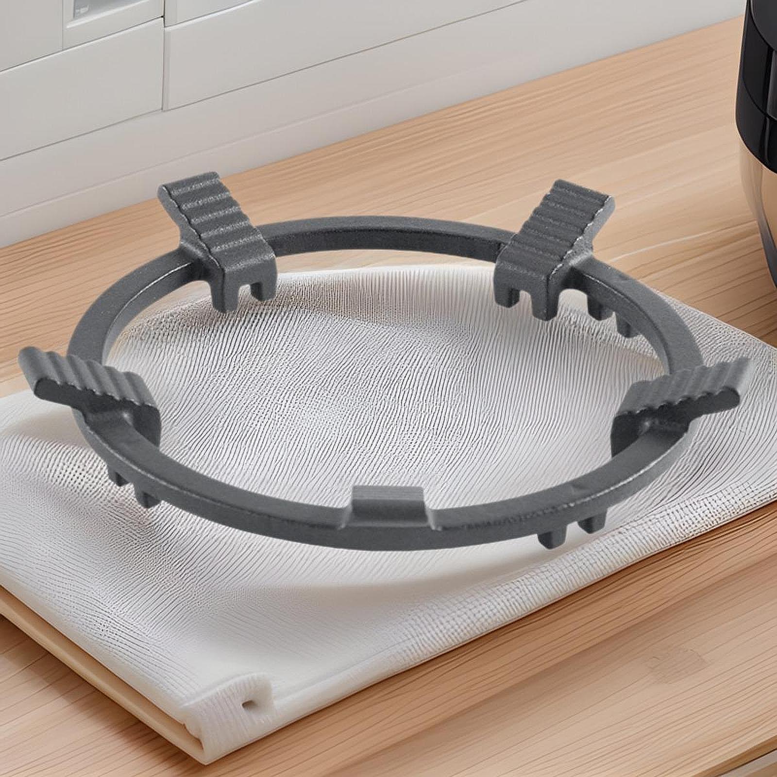 Ferro fundido wok suporte anel - Camping Cooking Wok avaliação e preço